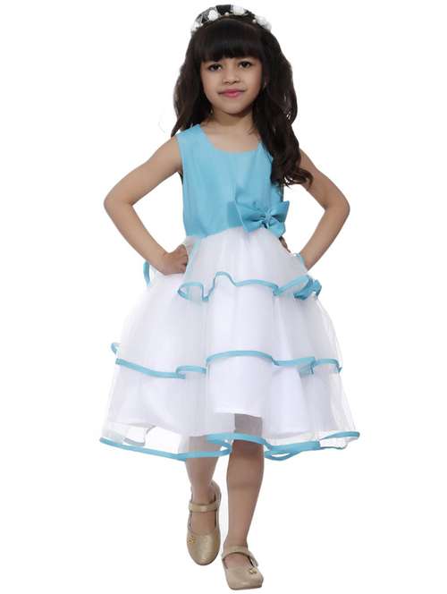 girls round neck sleeveless frock - 19743505 - Very Small Image - 1