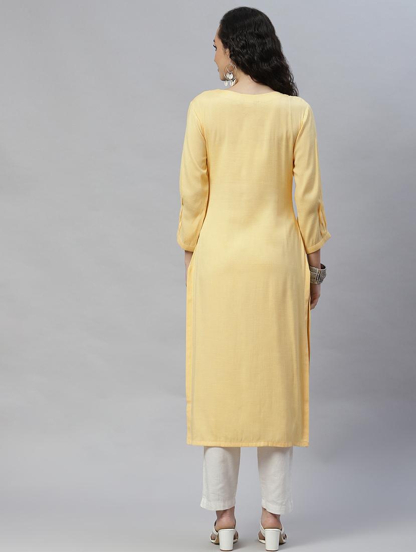 women's flared kurta - 19749018 - Standard Image - 3