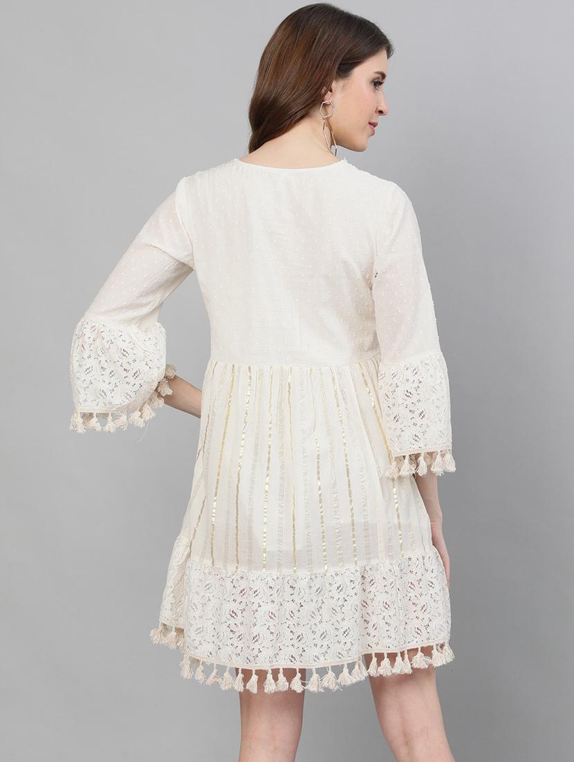 women's fit & flare self design dress - 19765867 - Zoom Image - 3