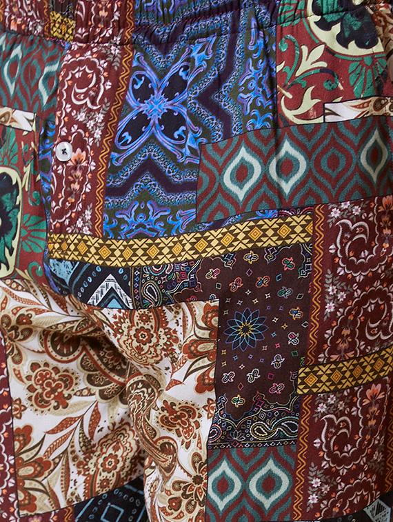 multi colored printed shirt and shorts set - 19784835 - Standard Image - 6
