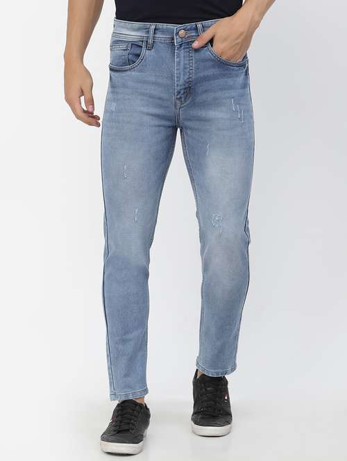 mens slim fit distressed jeans - 19797631 - Very Small Image - 1