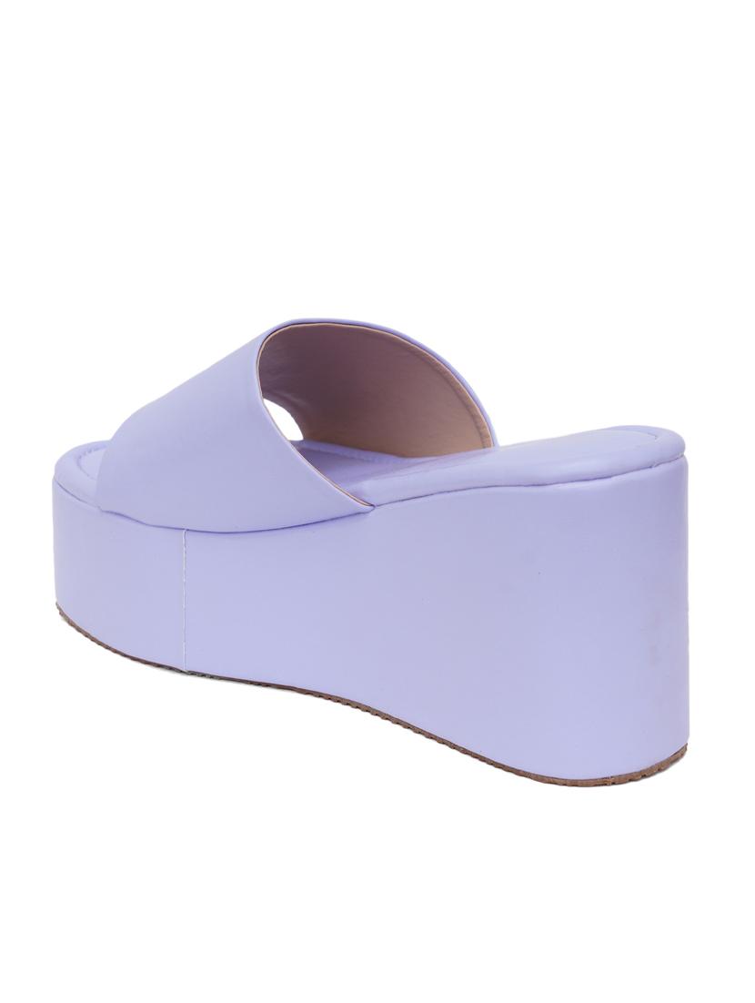 solid slip-on platform wedges - 19815292 - Zoom Image - 2