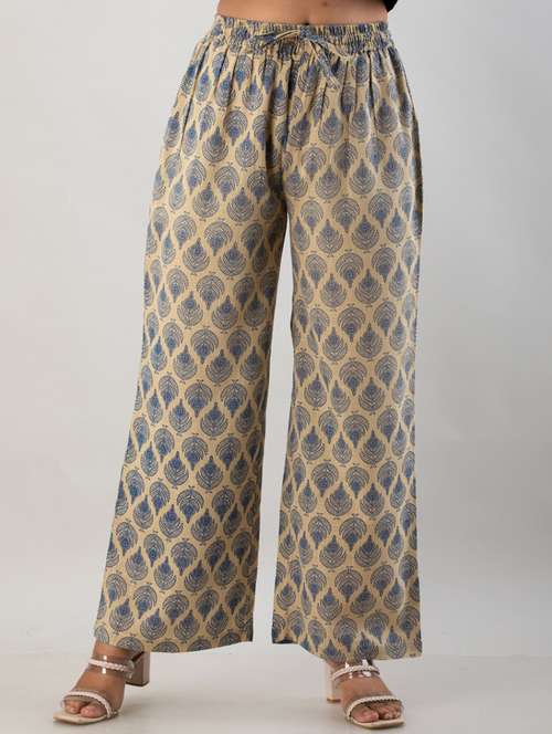 printed wide leg trouser - 19847185 - Very Small Image - 1