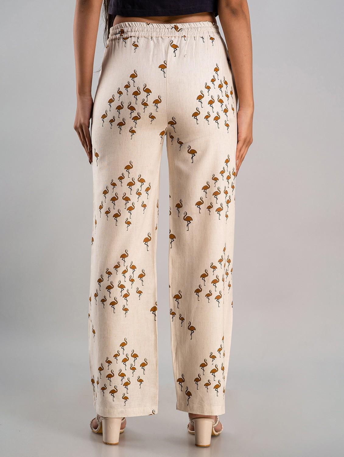 printed wide leg trouser - 19847191 - Zoom Image - 2