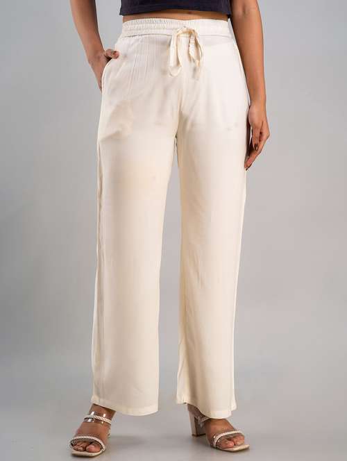 solid wide leg trouser - 19847207 - Very Small Image - 1