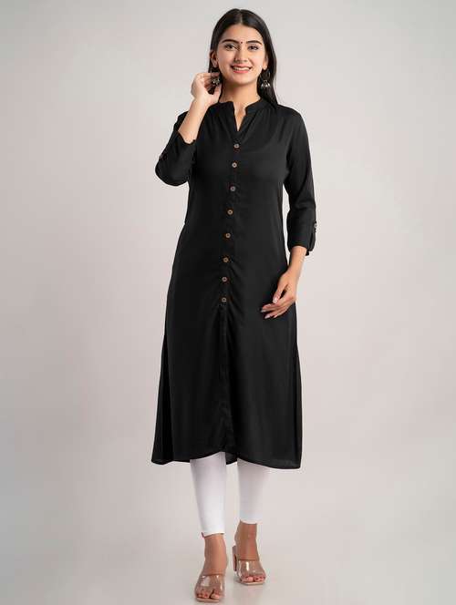 women's straight kurta - 19847250 - Very Small Image - 1