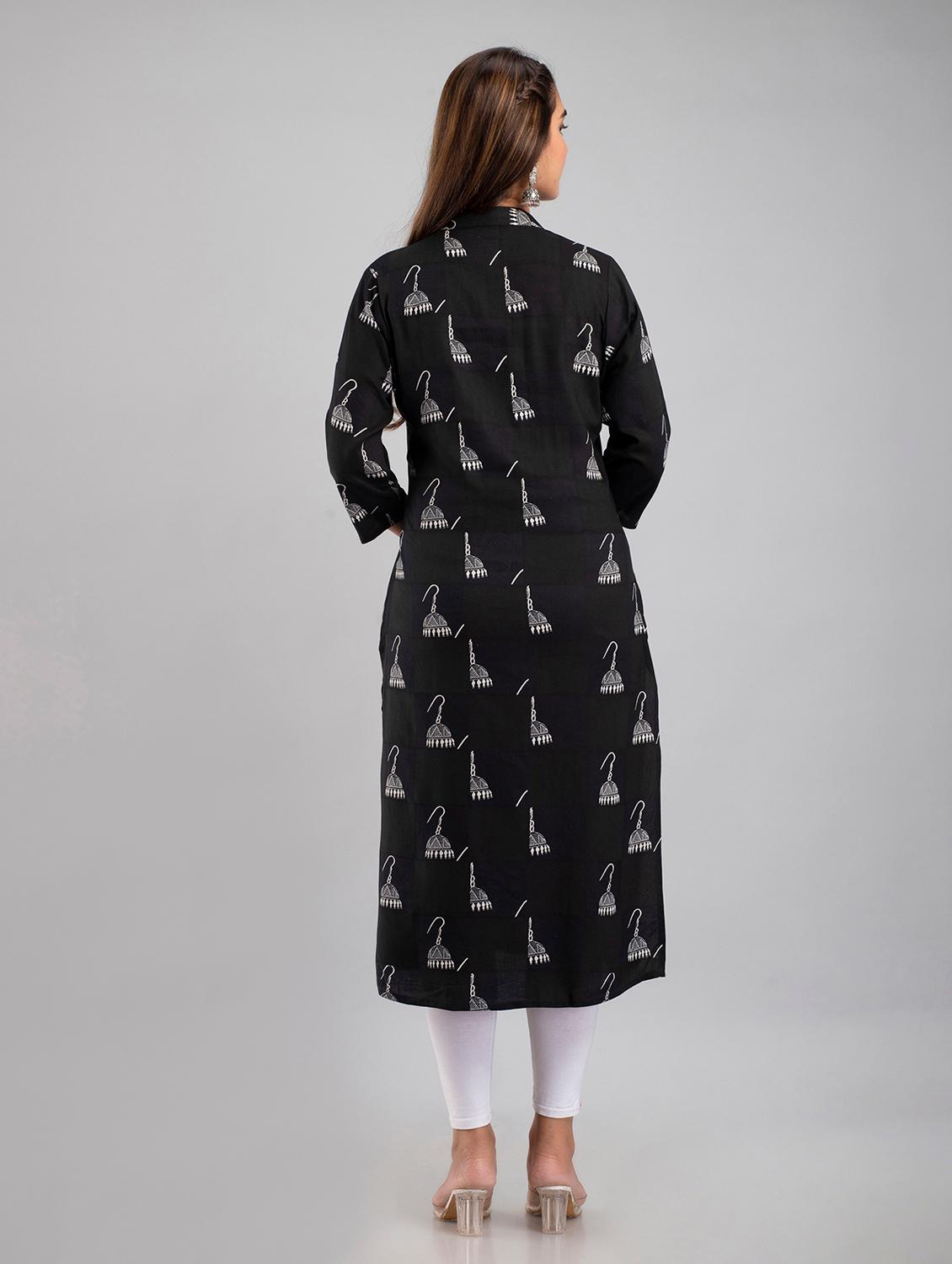 women's straight kurta - 19847278 - Zoom Image - 2