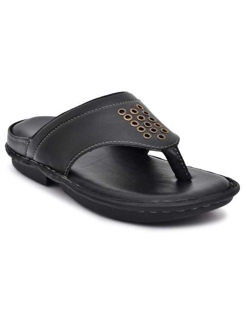 black synthetic slip on flip flop - 19848690 - Very Small Image - 1
