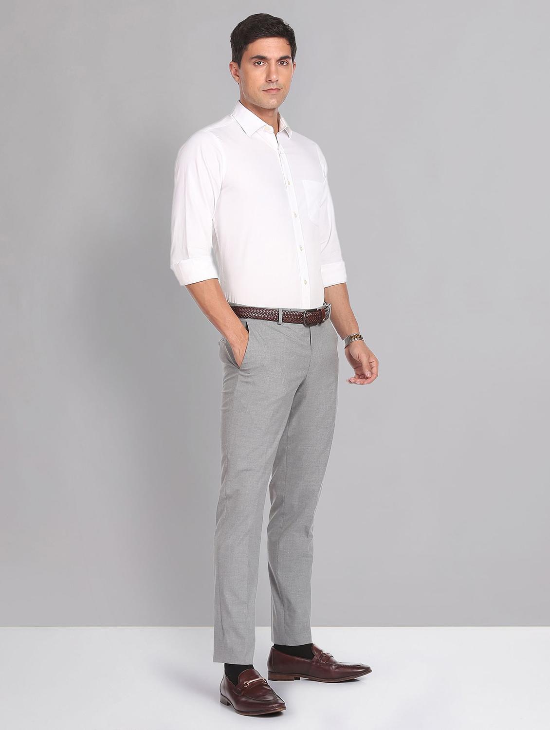 mid rise solid formal trouser - 19853772 - Standard Image - 4