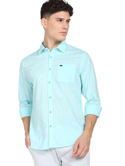 mens solid casual shirt - 19856255 - Very Small Image - 1