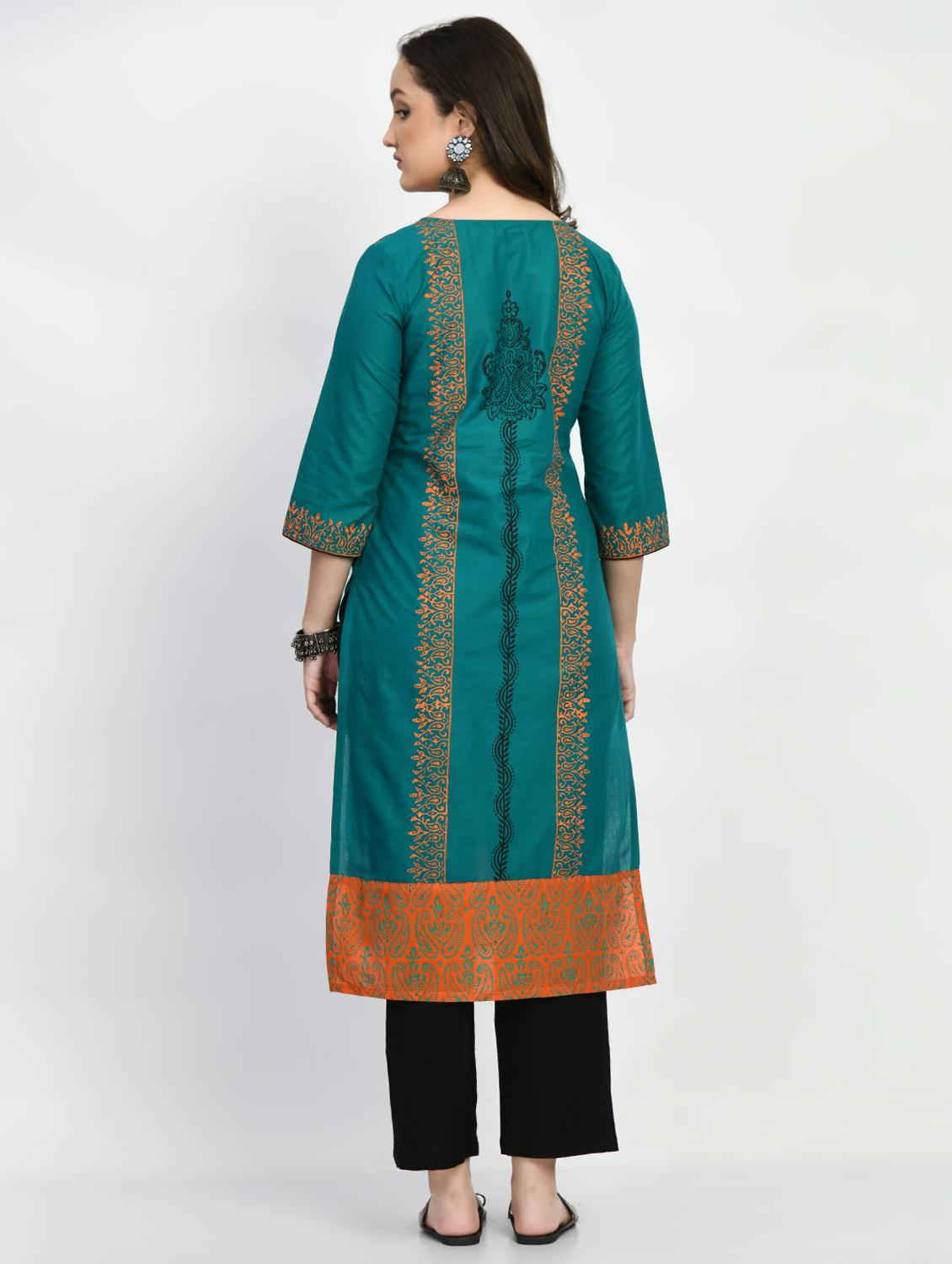 women's straight kurta - 19872875 - Standard Image - 4
