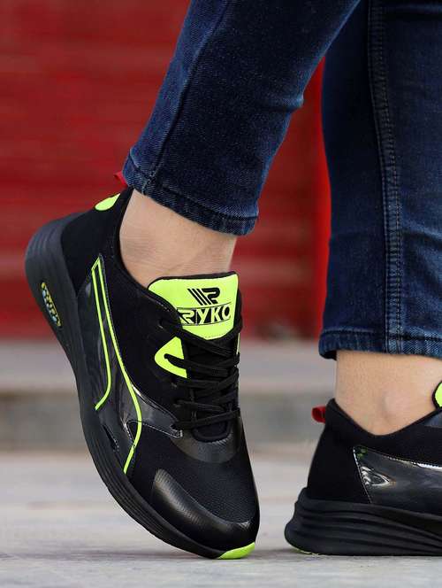 black solid lace up causal shoe - 19909661 - Very Small Image - 1