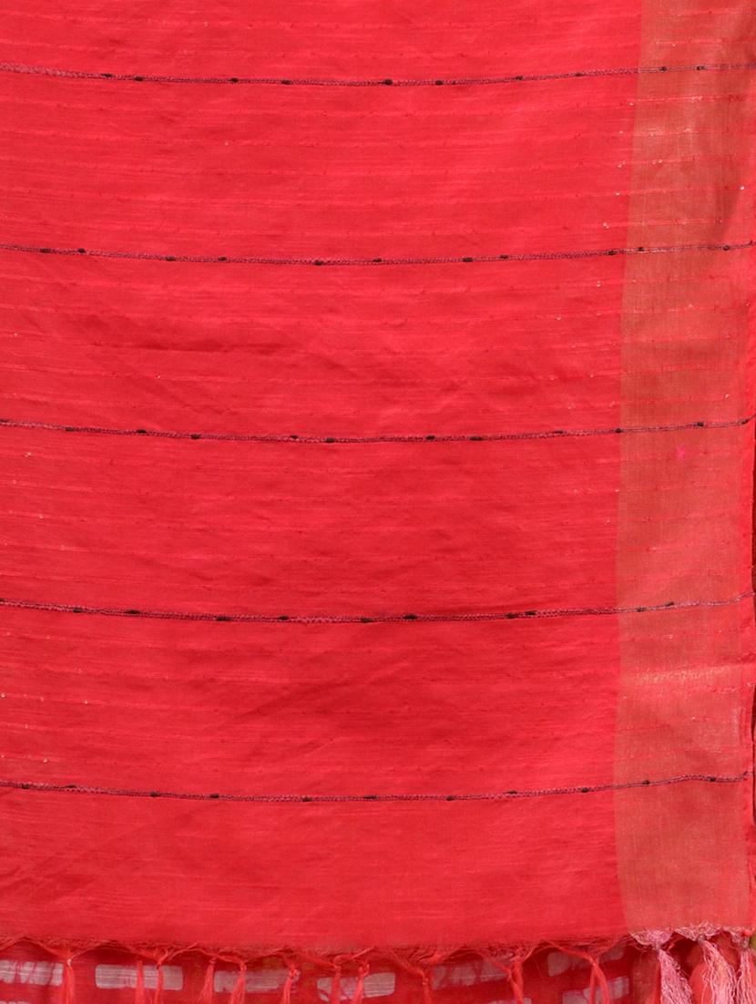women's printed red colored saree with blouse - 19916902 - Standard Image - 5