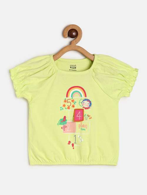 girls printed cotton top - 19945859 - Very Small Image - 1