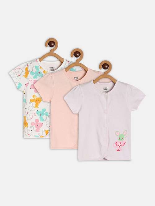 girls round neck top - 19945887 - Very Small Image - 1