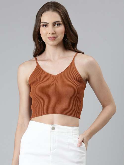 brown acrylic tank  top - 19948513 - Very Small Image - 1
