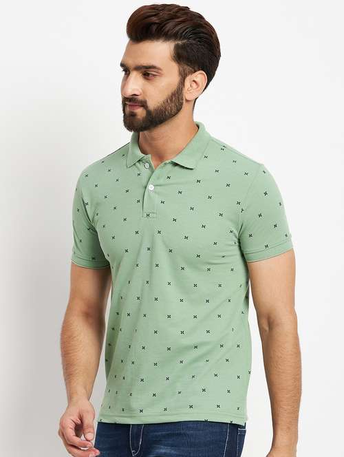 mens printed polo t-shirt  - 19957729 - Very Small Image - 1