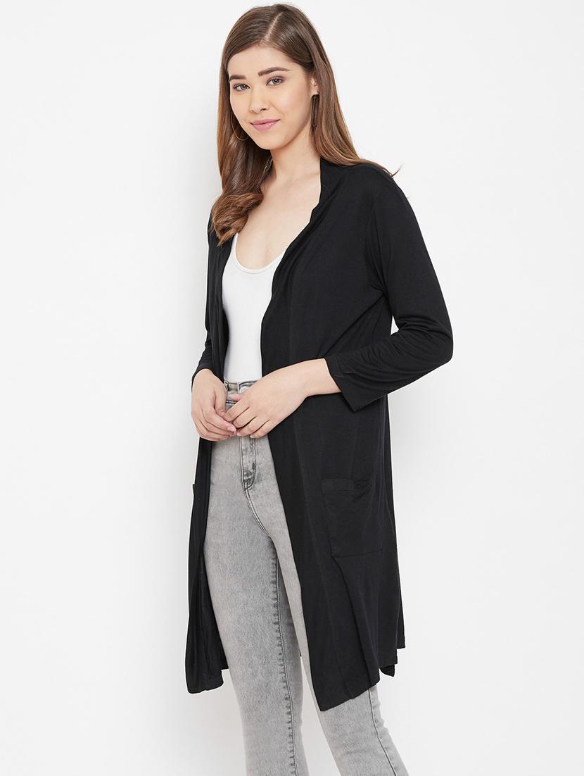 black polyester shrug - 19959874 - Zoom Image - 1
