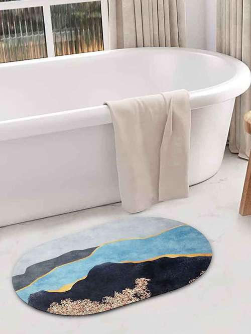 fabinaliv multicolor abstract rubber bath mat (60x40 cm) - 19977602 - Very Small Image - 1