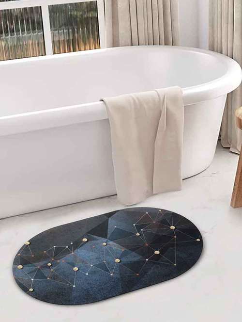 fabinaliv multicolor geometric rubber bath mat (60x40 cm) - 19977603 - Very Small Image - 1