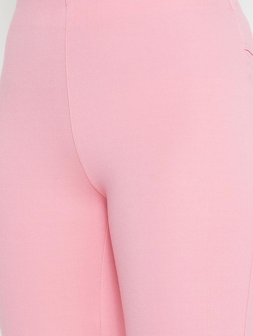 pink solid ankle length legging - 19983580 - Standard Image - 5