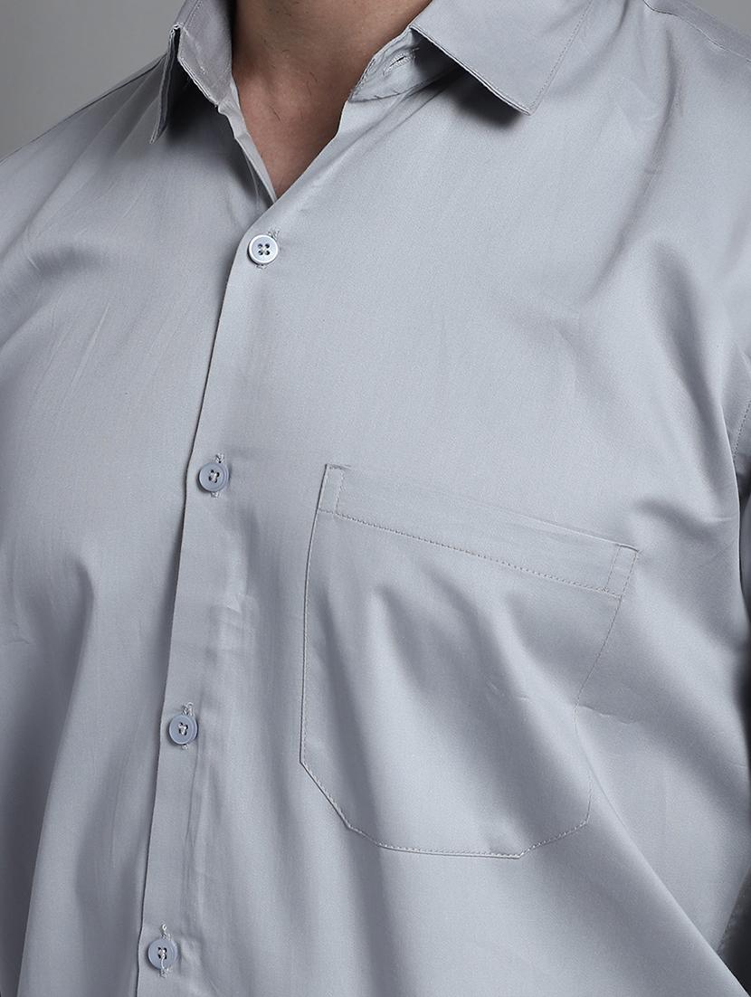 mens solid casual shirt - 20002327 - Standard Image - 4