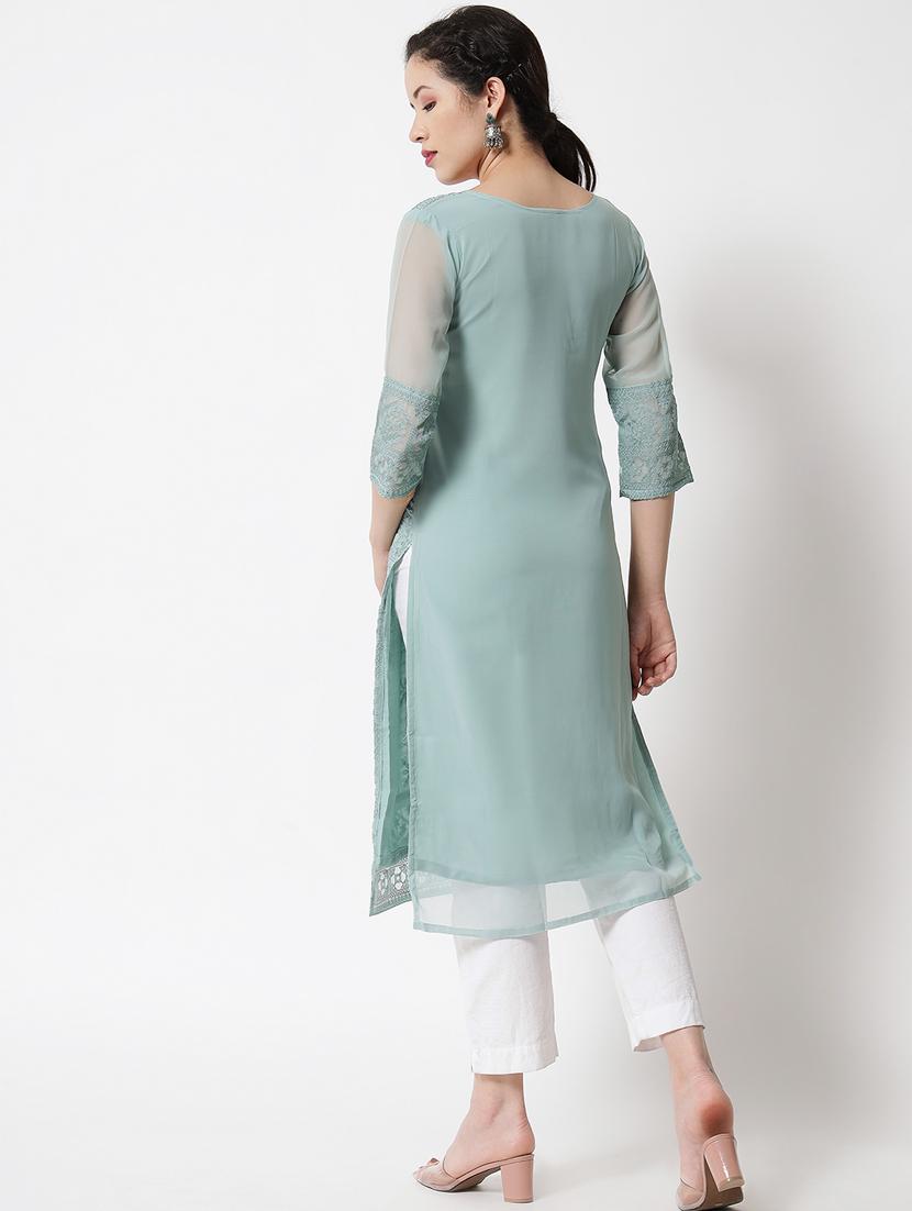 women's straight kurta - 20007099 - Standard Image - 3