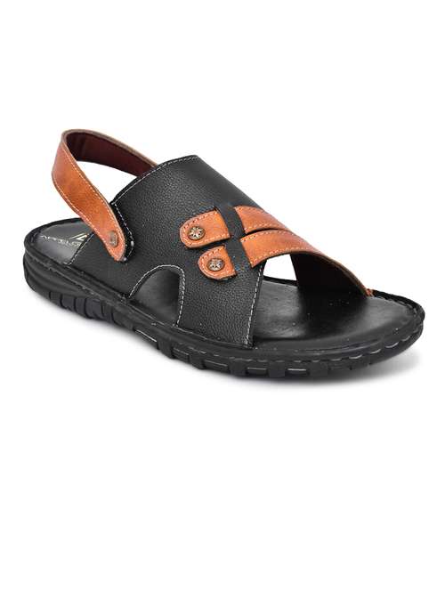 black synthetic slip on sandals - 20008648 - Very Small Image - 1