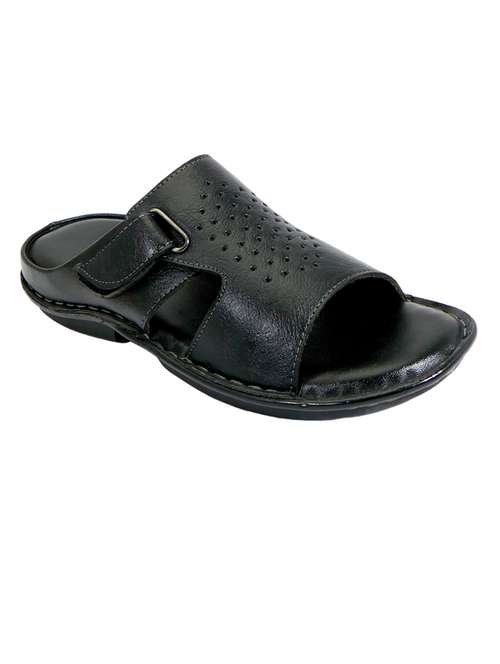 black synthetic slip on sandals - 20008650 - Very Small Image - 1