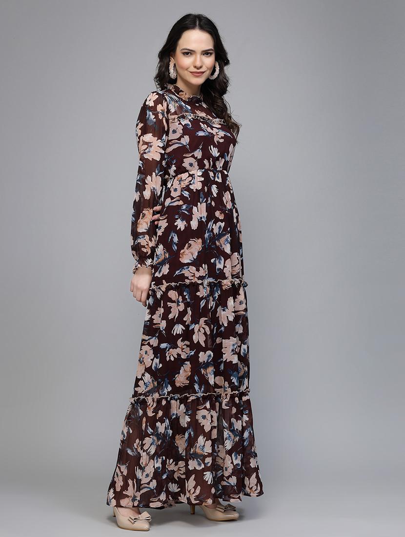 women's fit & flare floral dress - 20019291 - Zoom Image - 2