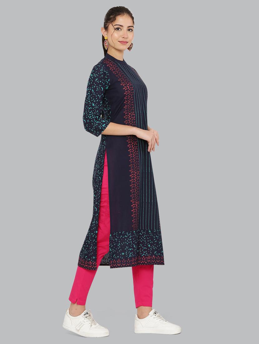 women's straight kurta - 20055822 - Standard Image - 3