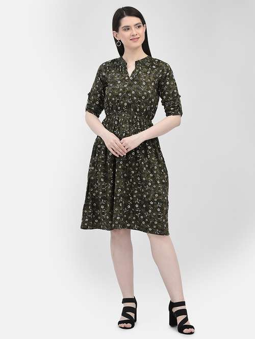 women's fit & flare quirky dress - 20059945 - Very Small Image - 1