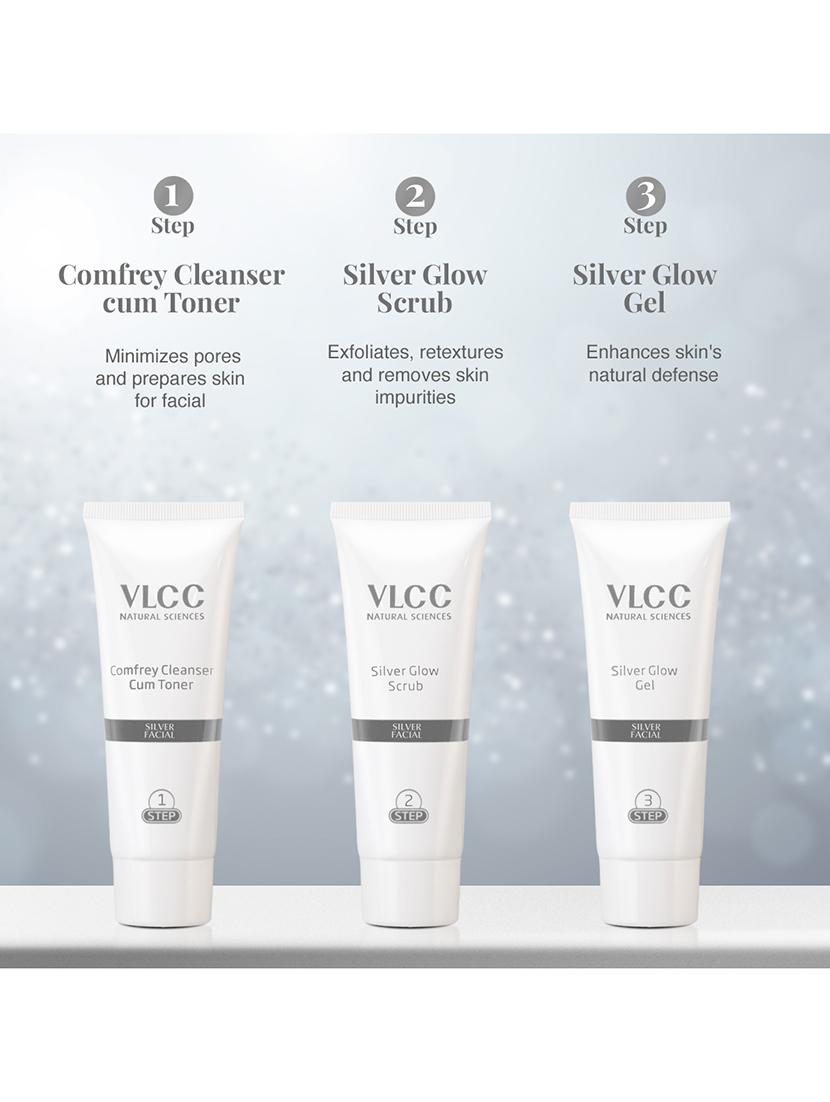 vlcc silver facial kit - 60 g - for skin purifying facial with silver - 20085549 - Standard Image - 6