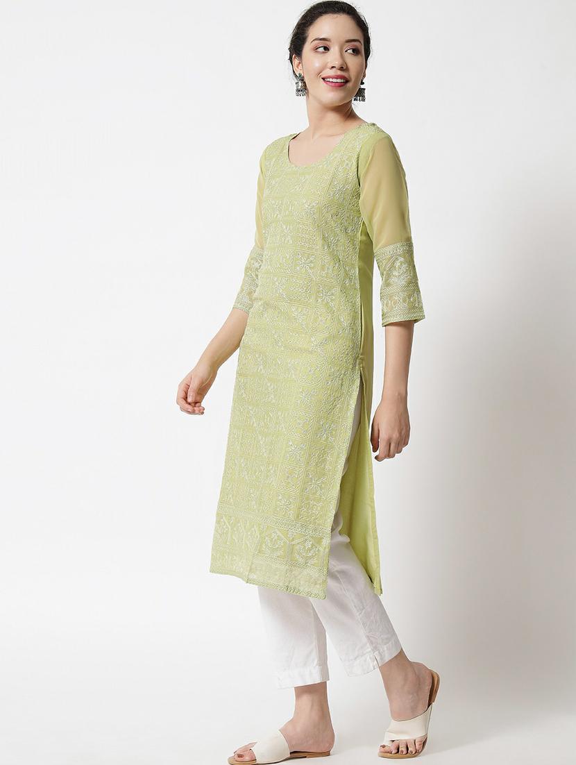 women's straight kurta - 20098329 - Zoom Image - 3