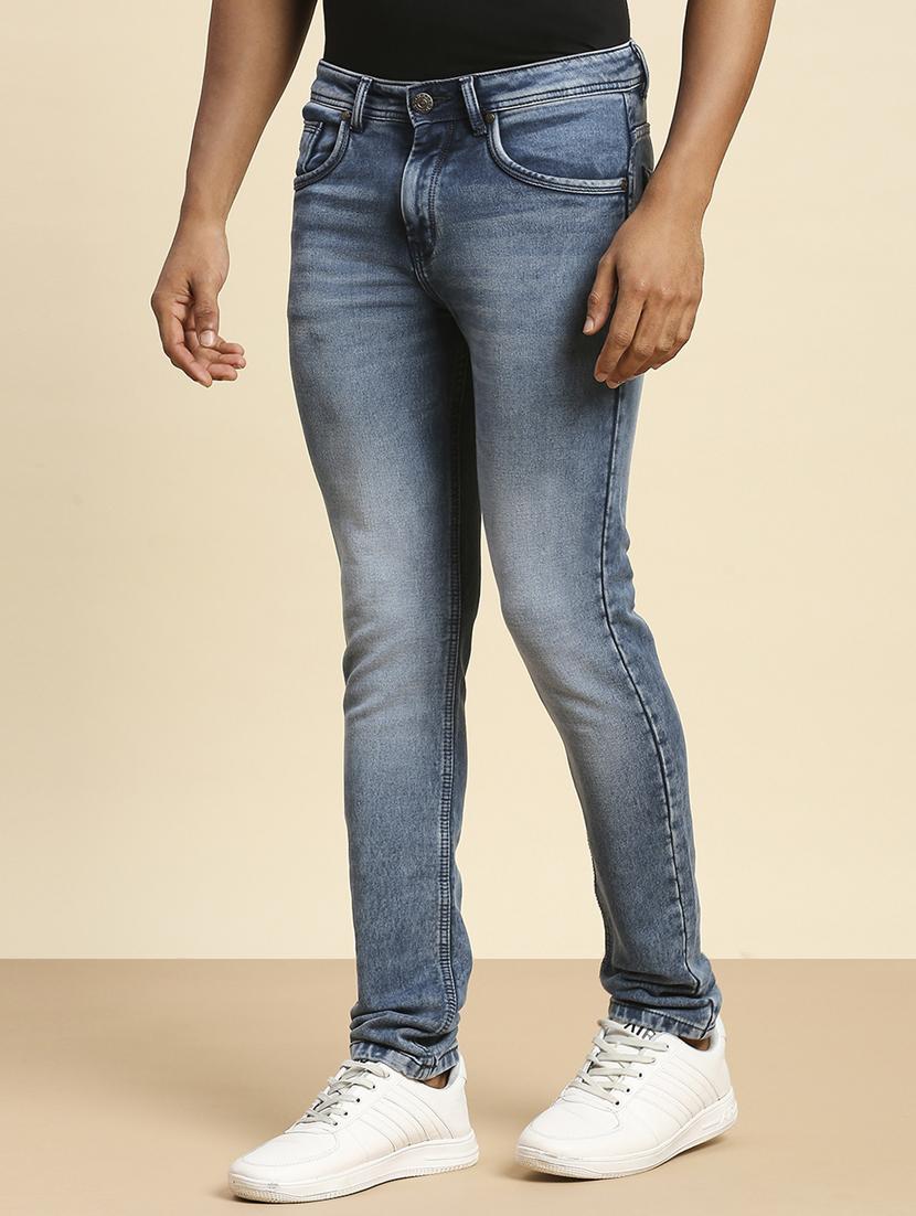 mens skinny fit plain jeans - 20099569 - Standard Image - 2