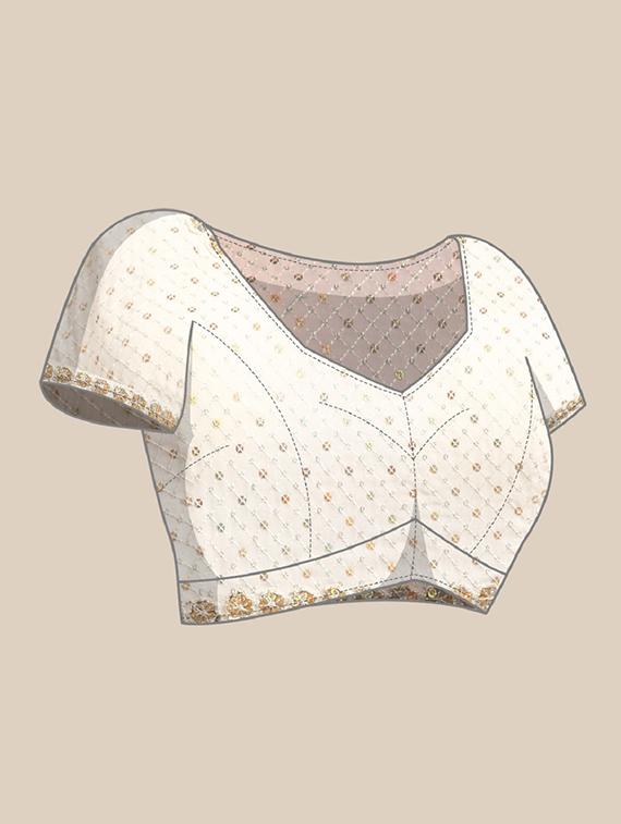women's embroidered saree with blouse - 20115198 - Zoom Image - 2