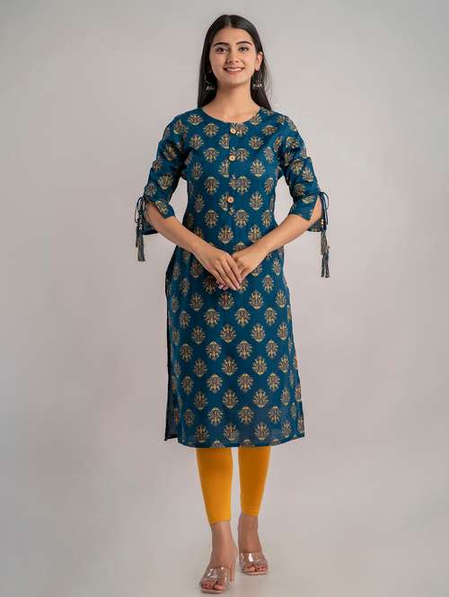 women's straight kurta - 20129543 - Very Small Image - 1