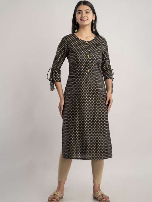 women's straight kurta - 20129557 - Very Small Image - 1