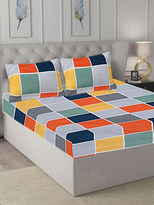 printed bedsheet with pillow covers - 20133491 - Very Small Image - 1