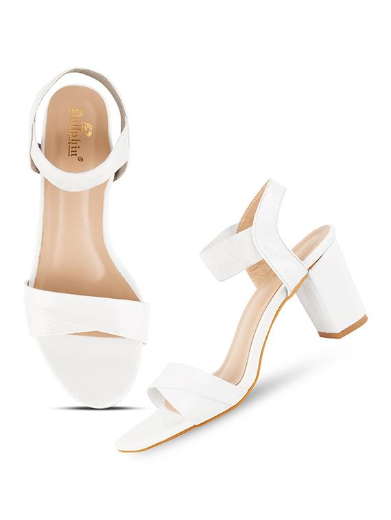 white patent leather ankle strap sandals - 20151198 - Zoom Image - 4