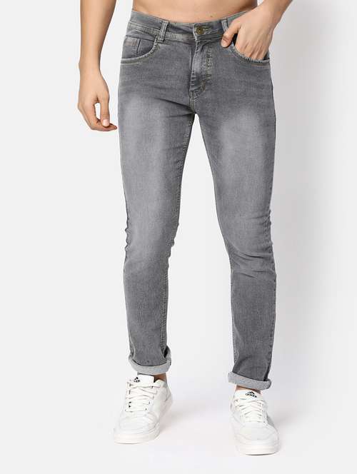 mens slim fit plain jeans - 20157805 - Very Small Image - 1