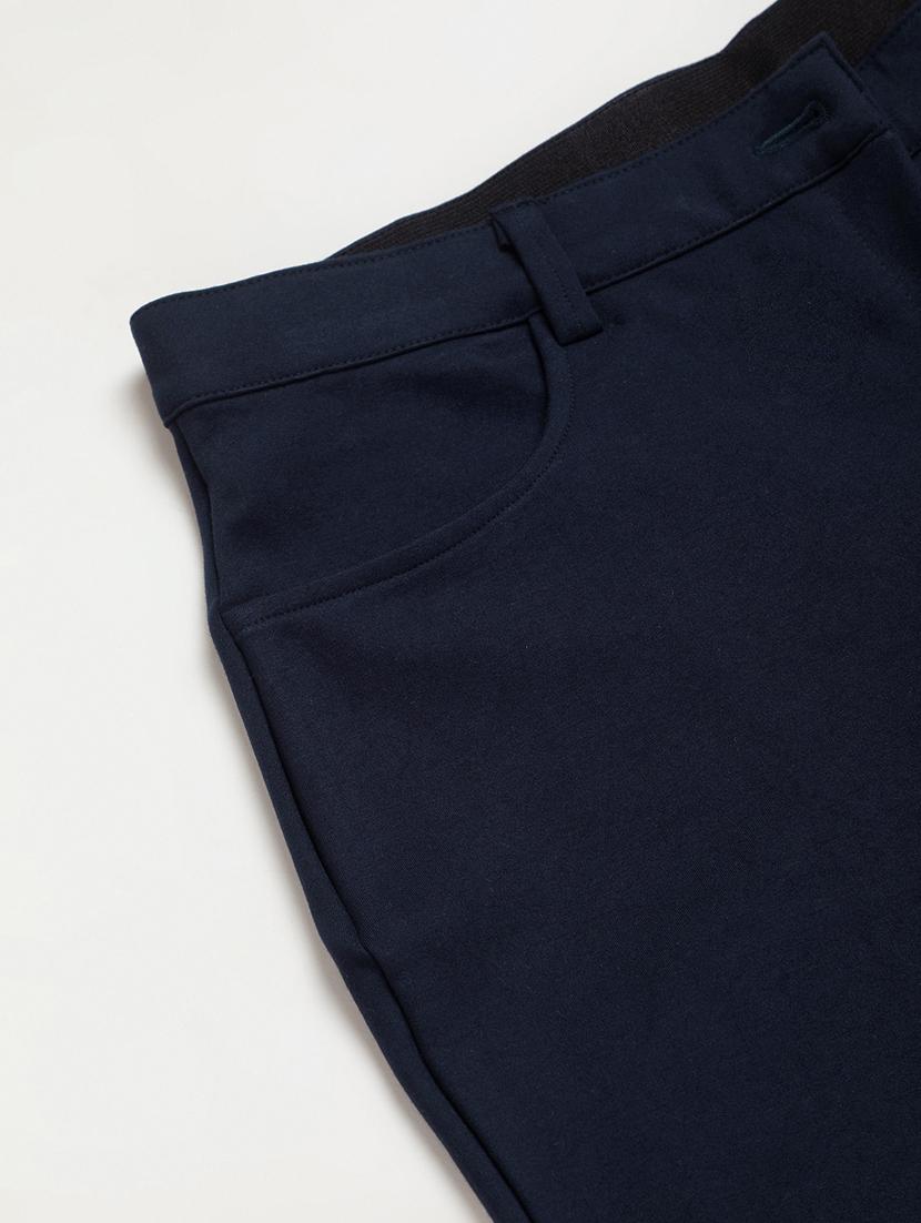 blue solids full length plus trouser - 20164067 - Zoom Image - 5