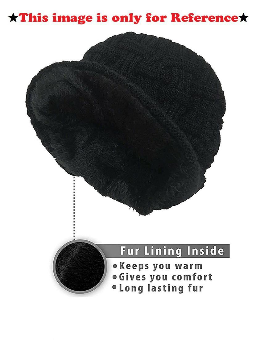 self design beanie cap - 20168363 - Zoom Image - 3