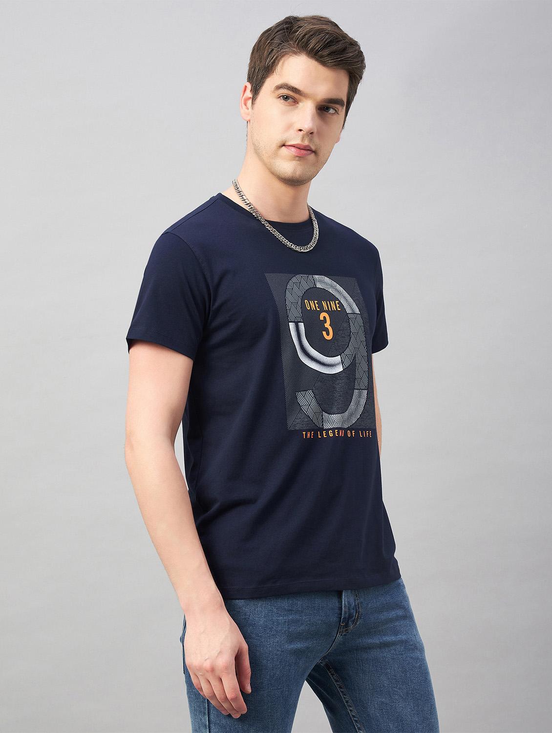 women's front print round neck t-shirt - 20188633 - Zoom Image - 2