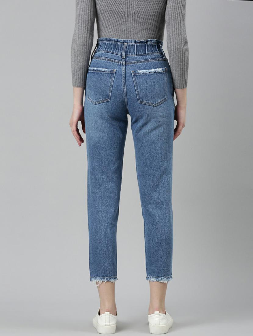 women's plain slouchy jeans - 20249702 - Zoom Image - 2