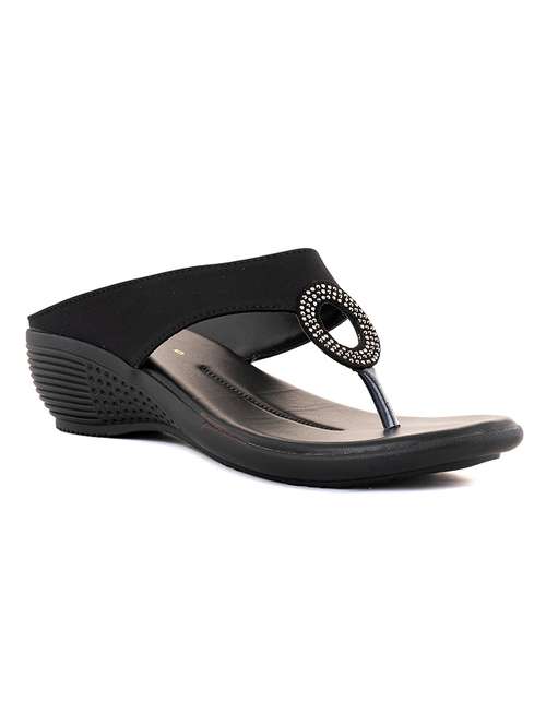 women's black slip on sandal - 20261732 - Very Small Image - 1