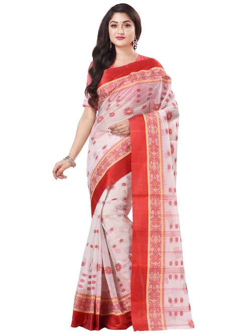 women's self design multi colored saree with blouse - 20266341 - Very Small Image - 1