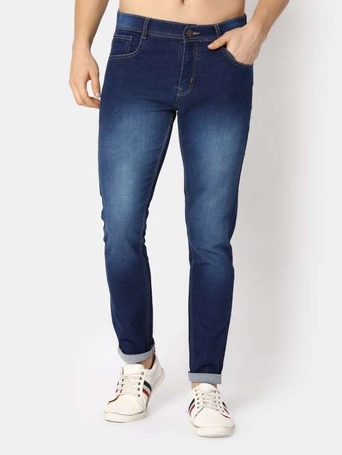 mens slim fit plain jeans - 20284057 - Very Small Image - 1