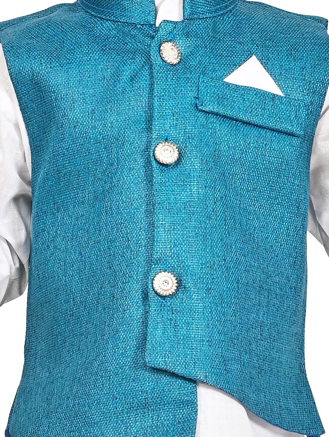 boys kurta bottom with jacket - 20292749 - Standard Image - 4