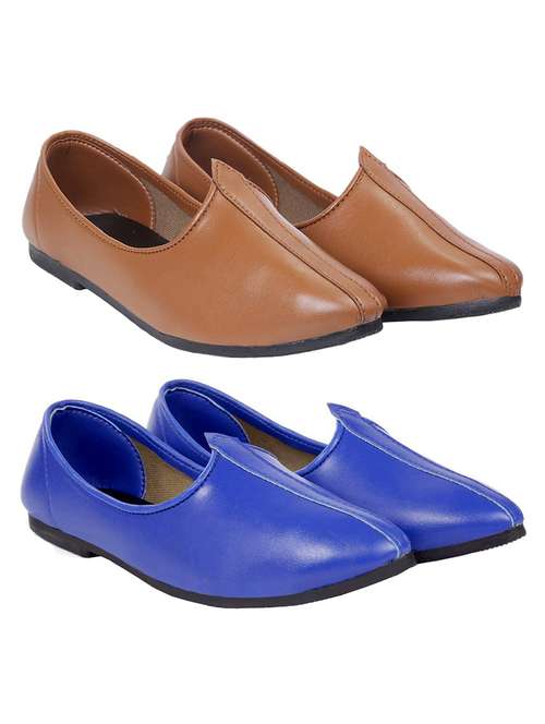 men pack of 2 slip on jutis - 20294317 - Very Small Image - 1